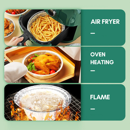 20 Piezas De 6 Platos Desechables De Aluminio Para Hornear Y