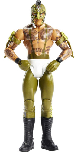 Wwe Figura De Acción Básica Rey Mysterio, Posable De 6 Pu.