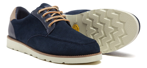 Zapatos Clae Nicholson Vibram Para Hombre Gamuza Azul Acero 42 (Usado)