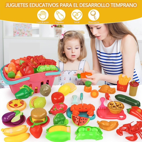 Niño Juguete De Cocina 77 Corta Frutas Verduras Torta Juegos