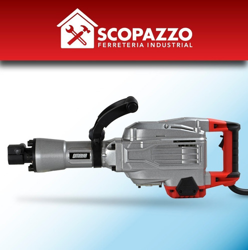 Imagen 3 de 10 de Martillo Demoledor Omaha De-16hex 1700 W 60 J + Maletín