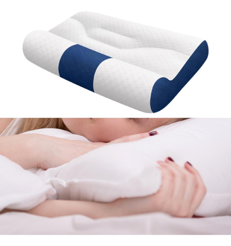 Almohada Cervical, Almohada De Cama Para El Sueño Para Azul