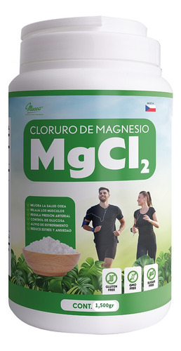 Cloruro De Magnesio 100% Puro Republica Checa 1,500 Gramos