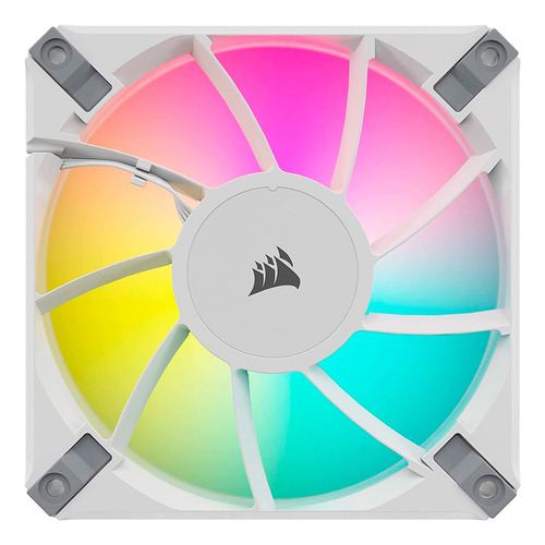 Kit Ventilador Triple Pwm Corsair Icue Af120 Rgb Elite White