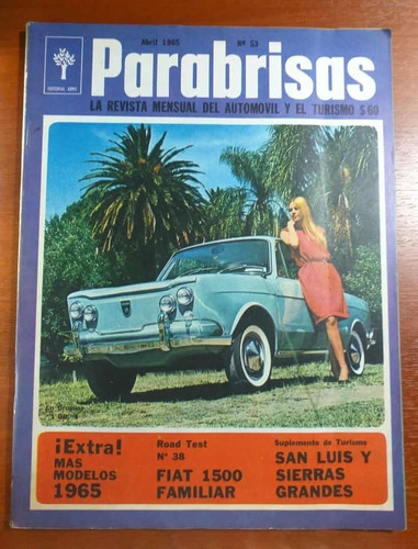 Revista Parabrisas Número 53 Abril De 1965 Editorial Abril
