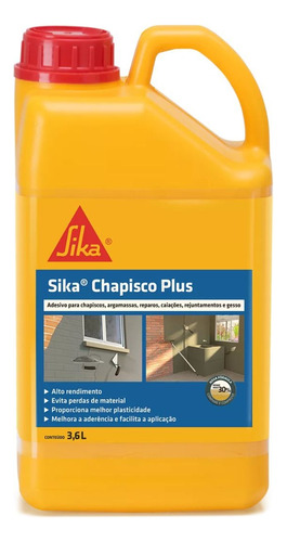 Adesivo Para Chapiscos Argamassas E Gesso 3,6l Chapisco Plus