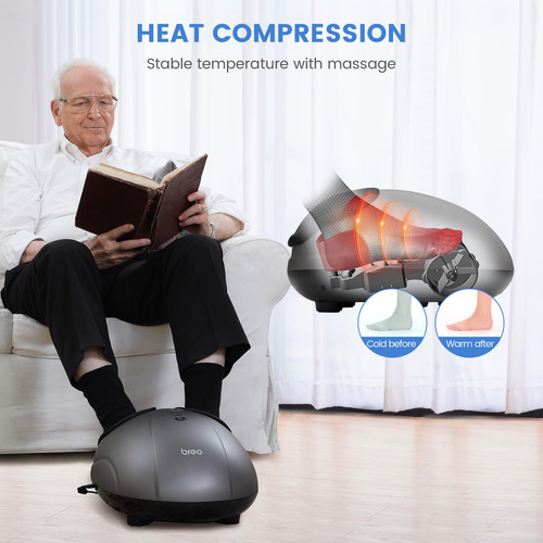Máquina Massageadora De Pés Breo Shiatsu Deep Tissue Com Cal
