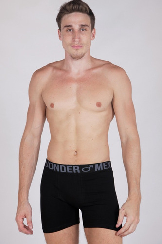 Boxer De Algodón Y Lycra, Elástico A La Vista - Por Unidad