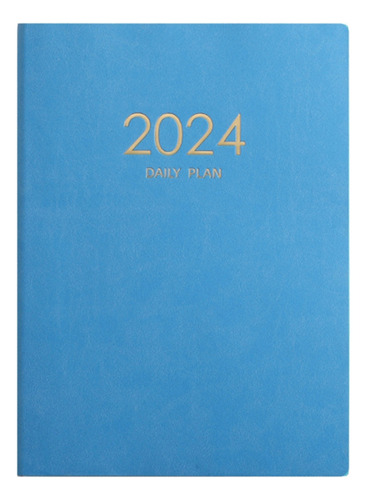 Calendario Cuaderno De Plan Azul 2024, Cuaderno De Plan Diar
