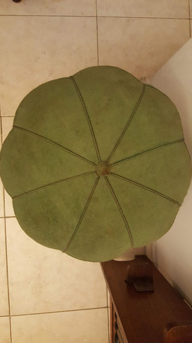 Banco Pana Verde 3 Pata Taburete Madera Mesa Flor Reliquia (Usado)