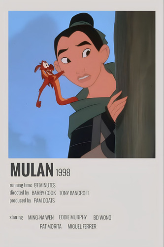 12### Mulan Poster 30x40 Envios A Todo El Pais!