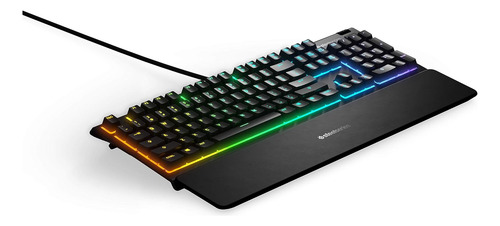 Teclado Gamer Steelseries Apex 3 Rgb Con Reposamunecas Ip32