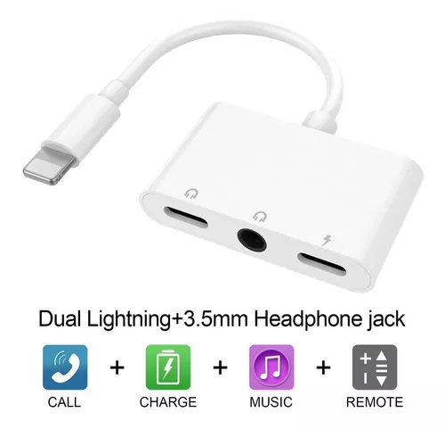 Adaptador para Auriculares de Lightning a Jack de 3,5 mm