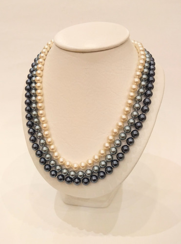 Collar De Perlas De Tres Vueltas Sin Variantes