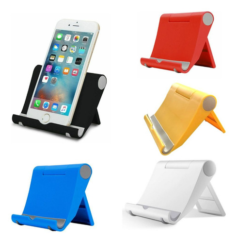 Base Soporte Telefono Porta Celular Plegable Plastica Mesa