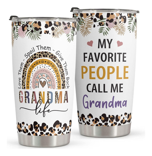 Regalos Abuela, Taza De Acero Inoxidable De 20 Oz, Rega...