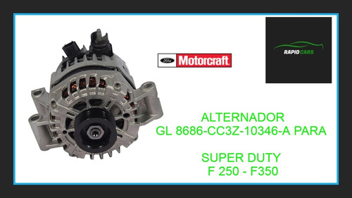 Alternador Gl8686 Para Super Duty F250 F350