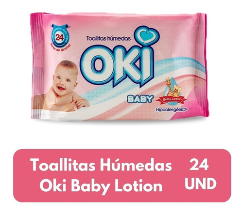 Imagen 1 de 4 de Toallitas Húmedas  Oki Baby Bulto De 36 Paquetes  24 Und C/u