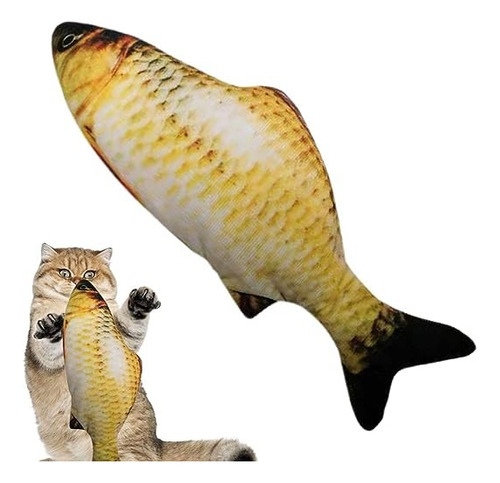 Imagen 4 de 9 de Pescado Juguete Gato Con Movimiento Usb Juguete Interactivo