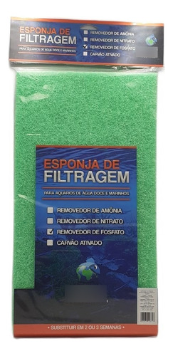 Esponja Filtrante Wfish Removedor De Fosfato 25x45cm