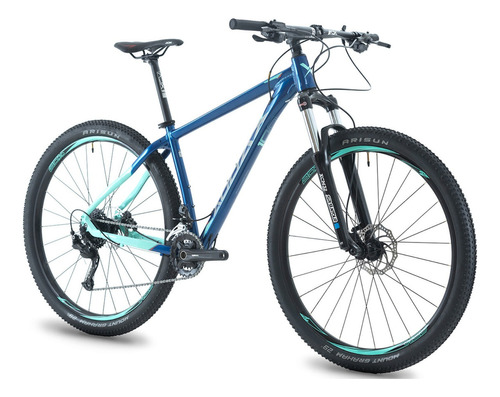 Mountain bike Audax Bike Fun Ride ADX 100 2024 aro 29 17.5" 18v freios de disco hidráulico câmbios Shimano Alivio Tourney y Shimano Tourney TY500 cor azul-turquesa