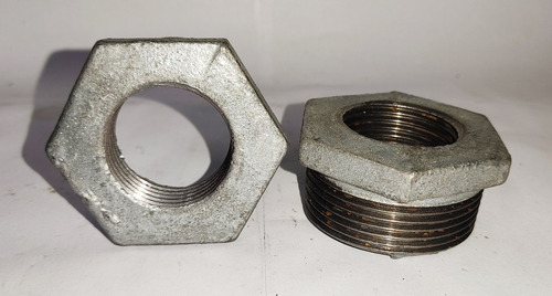 Bushing Reducción Galvanizada Hg 1 1/2 A 1 Pulgada