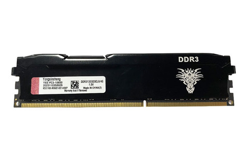 Memoria Ddr3 4 Gb 1333 Mhz Ram Pc3 10600 Dimm Negra Nonecc 1