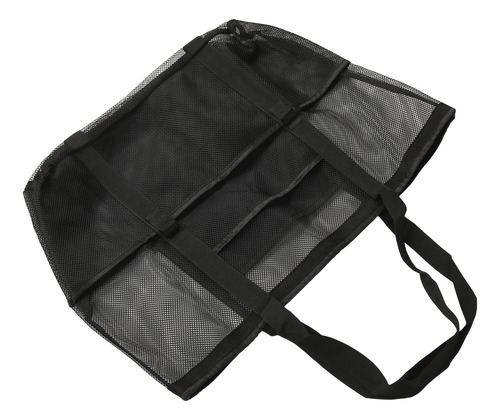 Bolsa De Malla Hueca Para Playa, Extra Grande, De Mano, Negr