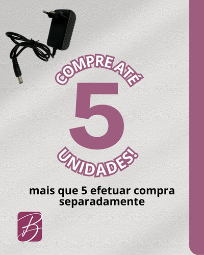 Fonte 12v 5a Bivolt- 5 Amperes - Plug P4 Design Compacto
