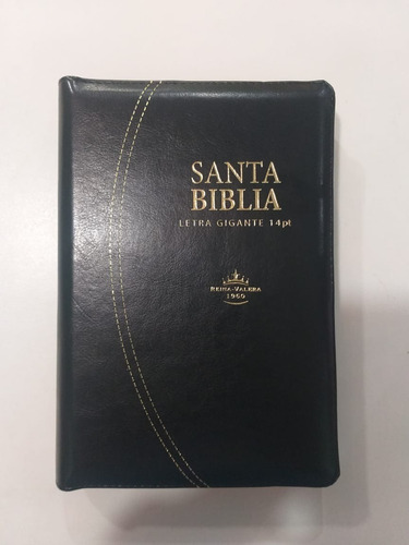 Biblia Letra Gigante R V 1960 14 Ptos. Cierre E Indice Negra