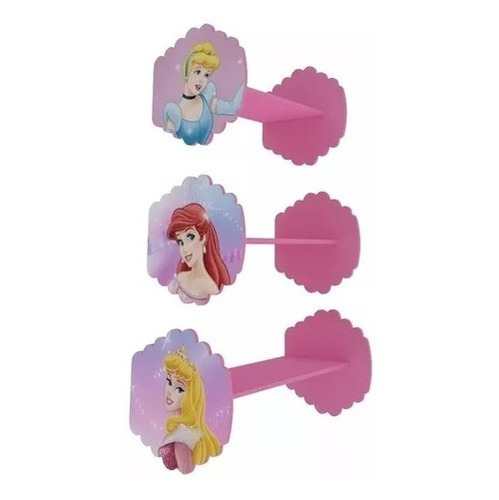 Mueble Infantil - Set De 3 Estantes De Pared Princesas