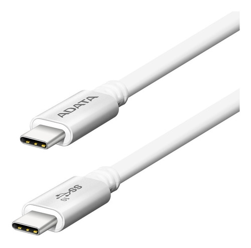 Adata Cable Usb C 3.1 Gen 2 Celular Carga Y Datos 1m 10gb /v Color Blanco