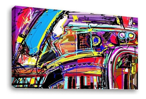 Cuadro Decorativo Canvas  Abstracto Artistíco Color Ilustracion-psicodelica-2
