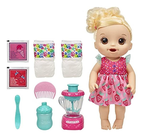 Baby Alive Magical Mixer Baby Doll, Strawberry Shake, Baby A