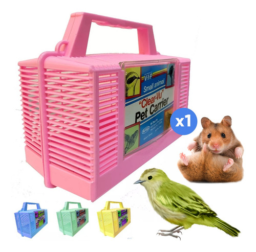 Imagen 2 de 10 de Transportadora Hamster Jerbos Aves Ratas Roedores Chicos
