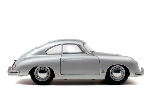 Porsche 356 Pre A 1953 Escala 1:18 Solido Plata Color Plateado