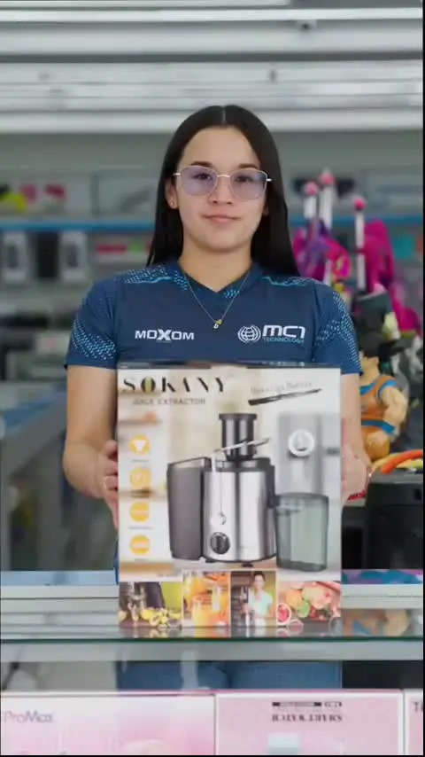 Juicer Centrifuga Extrator Fruta Suco Sokany 800w Inox Preto Cor