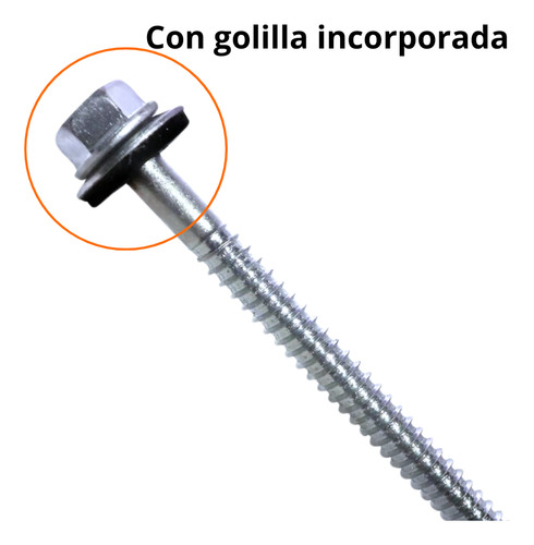 Tornillo Autoperf. Hexagonal #14 X 5 Pta Broca P/techo 5un
