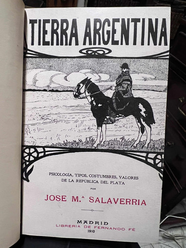 Tierra Argentina - José María Salaverría - Primera Edición
