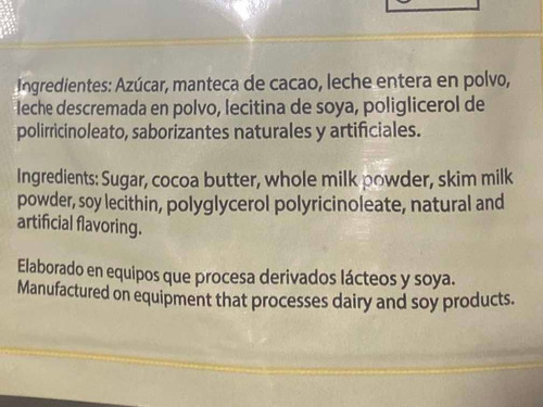 3 Kg Chocolate Blanco Callebaut Sicao Reposteria Chef