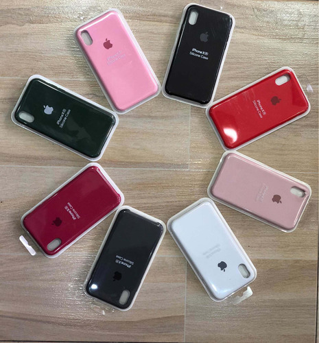 Silicone Case Para Teléfono Celular iPhone Varios Colors 2x1