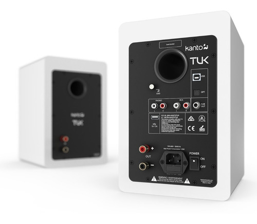Imagen 2 de 2 de Kanto Tuk Matte White Bluetooth Premium Powered Speaker