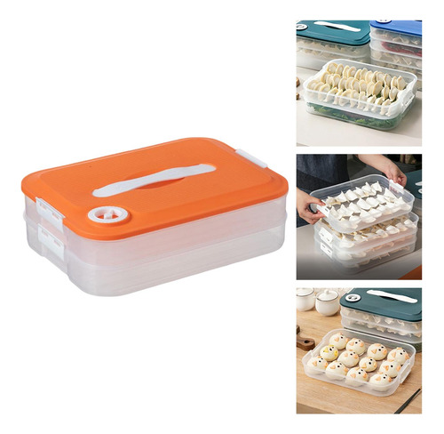 Caja De Almacenamiento De Bolas De Naranja De 2 Capas