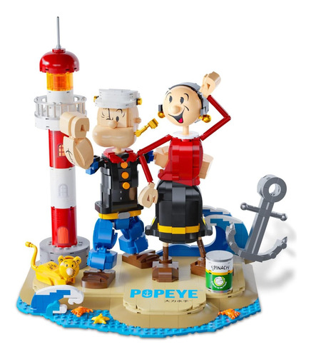 Pantasy Popeye & Olive Kit De Construcción De Personajes Con