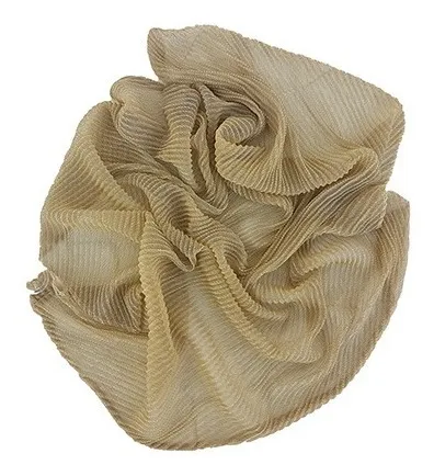 Pañuelo Plisado Liso Con Metalizado Ba1331