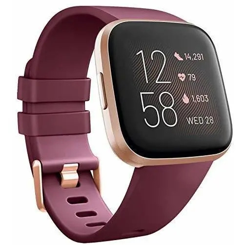 Malla Poliuretano Termoplástico Bordó para Fitbit Versa 2 y Lite Pequeña