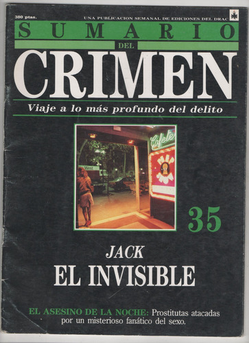 Sumario Del Crimen 35. Jack El Invisible.