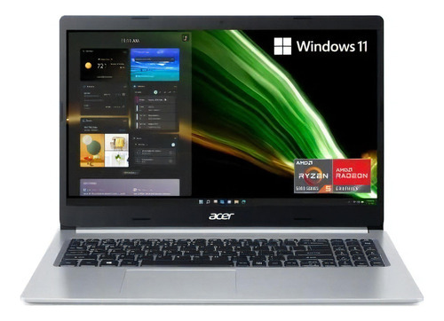 Acer Aspire 5 A515-45-r74z Slim Laptop | 15.6 Full Hd Ips | Amd Ryzen 5 5500u Hexa-core Mobile Processor | Amd Radeon Graphics | 8gb Ddr4 | 256gb Nvme Ssd | Wifi 6 | Backlit Kb | Windows 11 Home