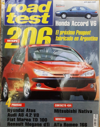 Revista Road Test Nº94 Agosto 1998 Hyundai Atos Fiat Marea 