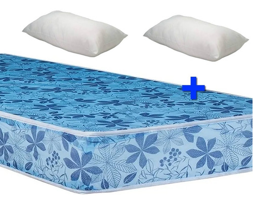 Colchon 2 Plazas Espuma Economico 140x190 + Almohadas De Regalo Oferton 